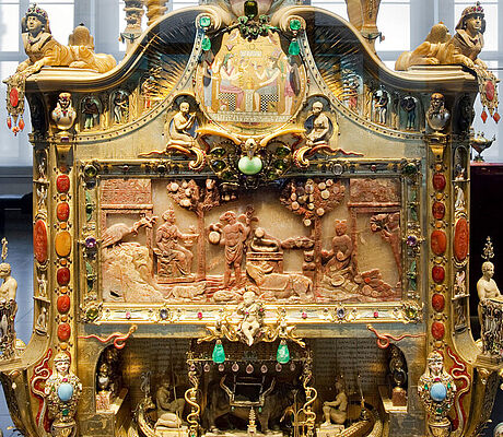 Apsis-Altar, Entwurf Johann Melchior Dinglinger Der "Apsis-Altar" von Dinglinger