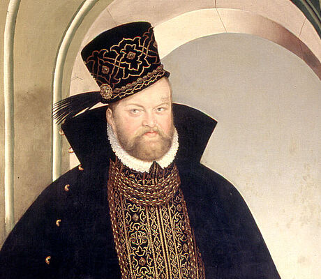 Kurfürst August von Sachsen von Lucas Cranach d. J. | Öl auf Leinwand um 1572 | Stadt- und Bergbaumuseum Freiberg